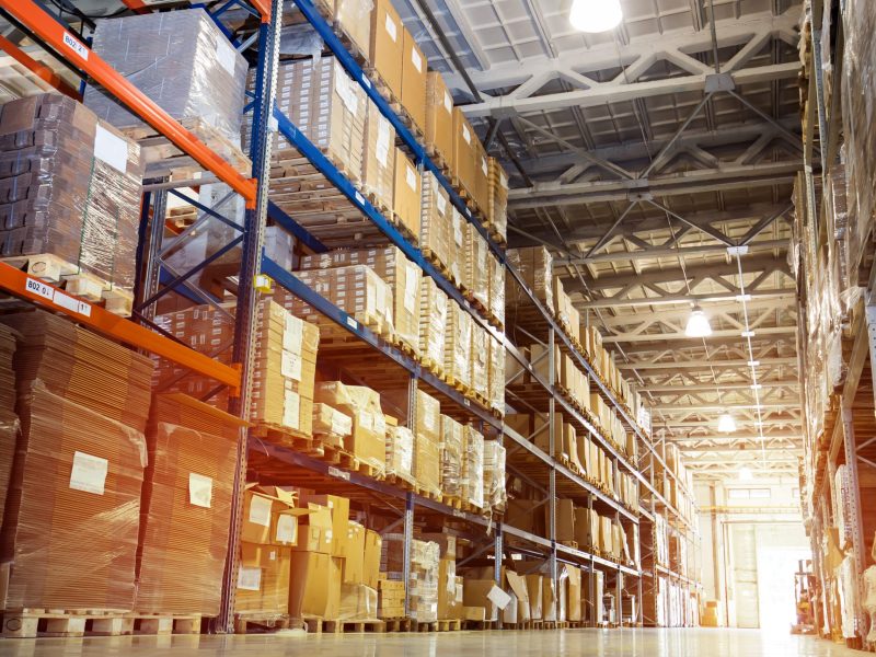 Interior of a modern warehouse